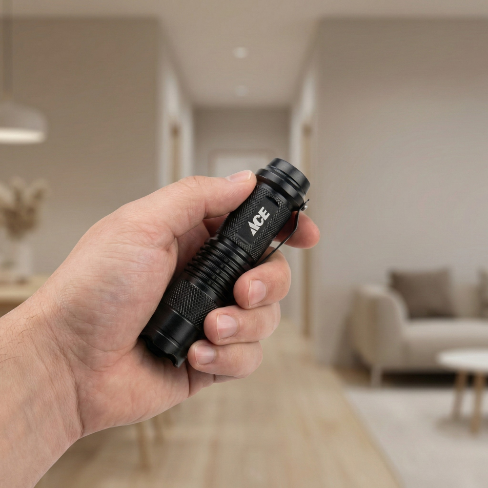 ĐÈN PIN ĐA NĂNG BẰNG NHÔM HIỆU ACE 80 LUMEN 3W