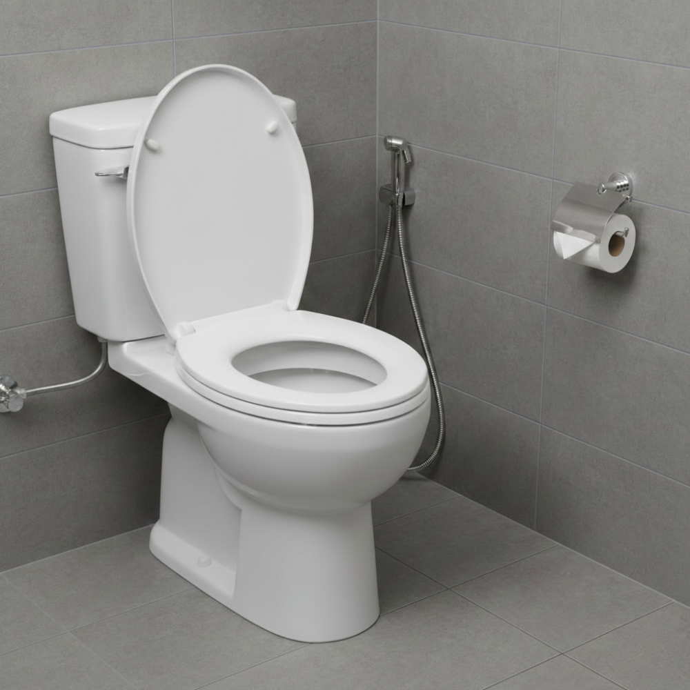 ACE BỆ NGỒI TOILET BẰNG NHỰA CÓ ĐỆM ÊM TRÒN 43.2CM