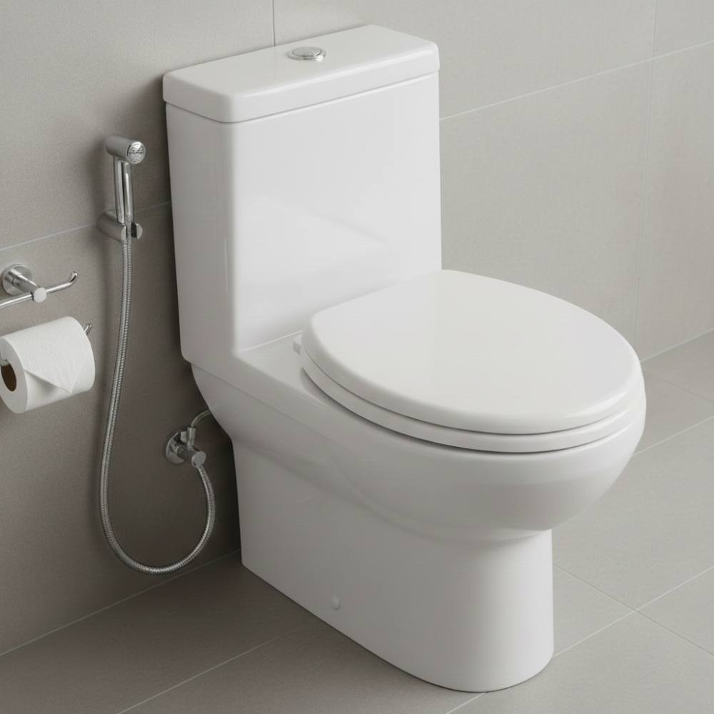BỆ NGỒI TOILET TRÒN CÓ ĐỆM ACE 43.2CM NGÀ