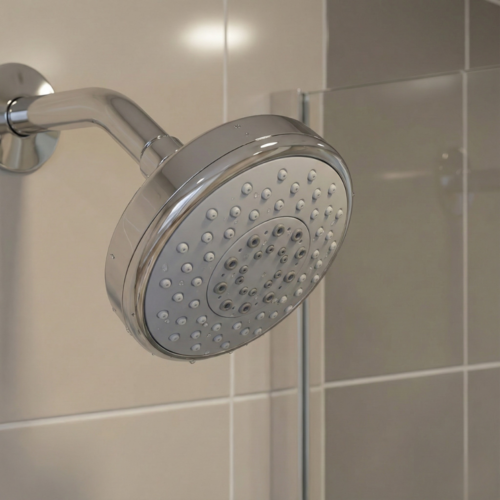 ĐẦU VÒI SEN GẮN TƯỜNG ACE 11CM NHỰA MẠ CROM