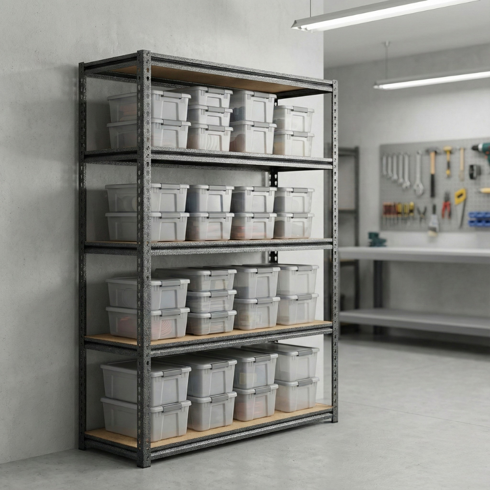 KỆ THÉP 5 TẦNG TACTIX MÀU XÁM 122X61X183CM