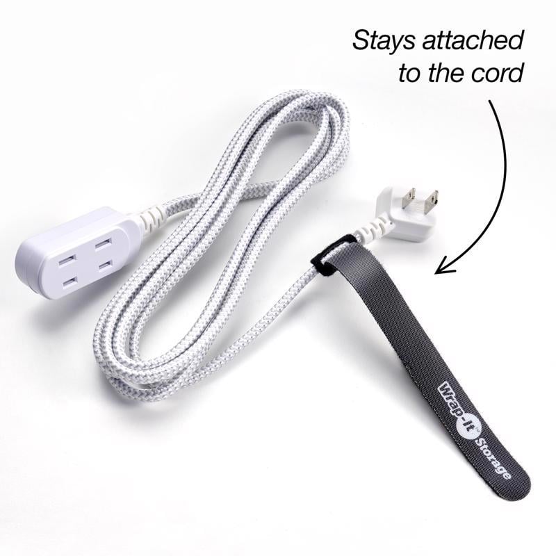 WRAP.IT GÓI 20 DÂY QUẤN CÁP, ĐIỆN, SẠC MÀU, ĐEN