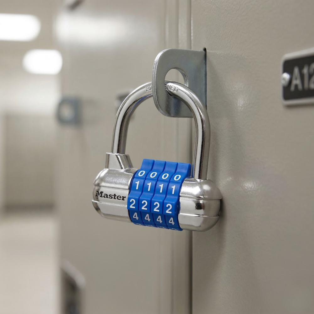 MASTER LOCK Ổ KHÓA SỐ KHÓA CỬA, CỔNG, TỦ 4 SỐ 64MM