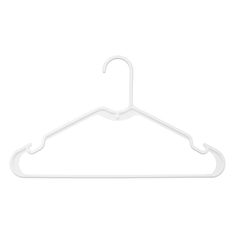 WHITMOR BỘ 10 CÁI MÓC TREO QUẦN ÁO MÀU TRẮNG NHỰA