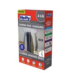 HEFTY GÓI 2 TÚI ĐỰNG ĐỒ CÓ MÓC TREO 104X70CM