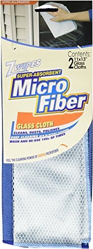 GÓI 2 KHĂN LAU KÍNH SỢI TỔNG HỢP ZWIPES