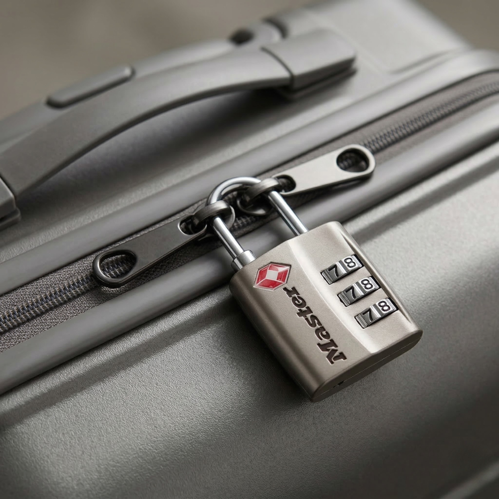 MASTER LOCK KHÓA SỐ KHÓA VALI, HÀNH LÝ 3 VÒNG THÉP