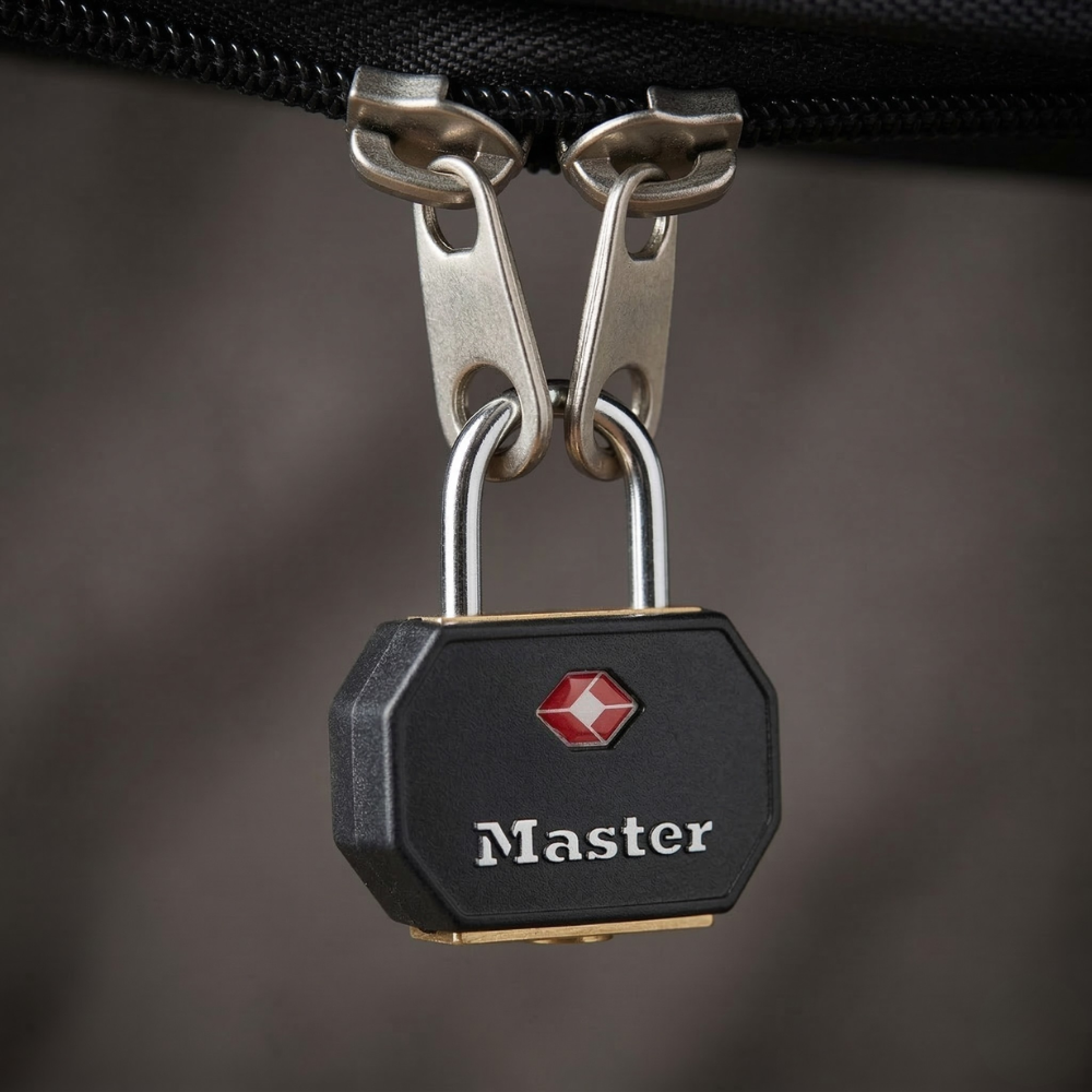 MASTER LOCK BỘ 2 Ổ KHÓA VALI, HÀNH LÝ KÈM CHÌA