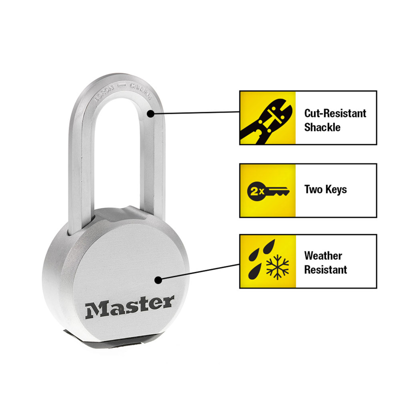 MASTER LOCK Ổ KHÓA CỬA, CỔNG NGOÀI TRỜI THÉP 64MM