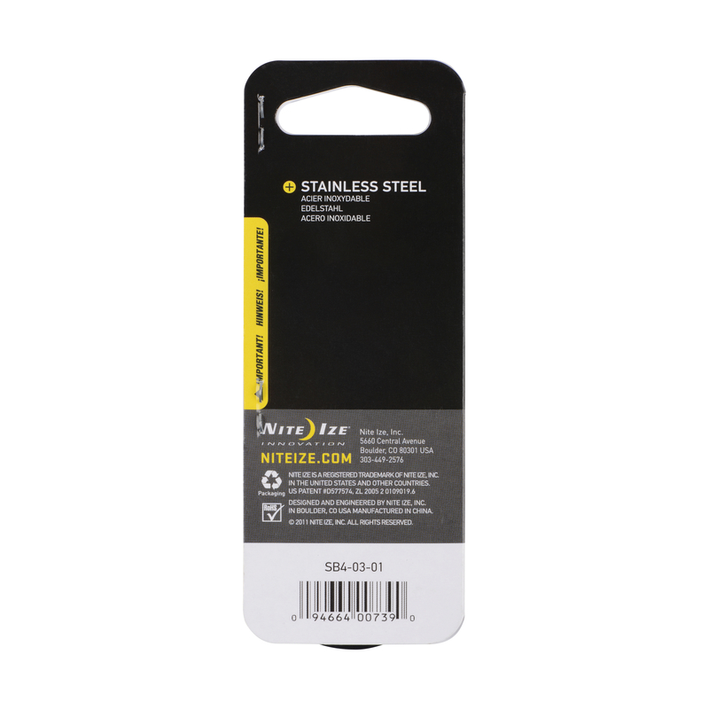 NITE IZE MÓC KHÓA CHỮ S BẰNG THÉP SB4-03-01