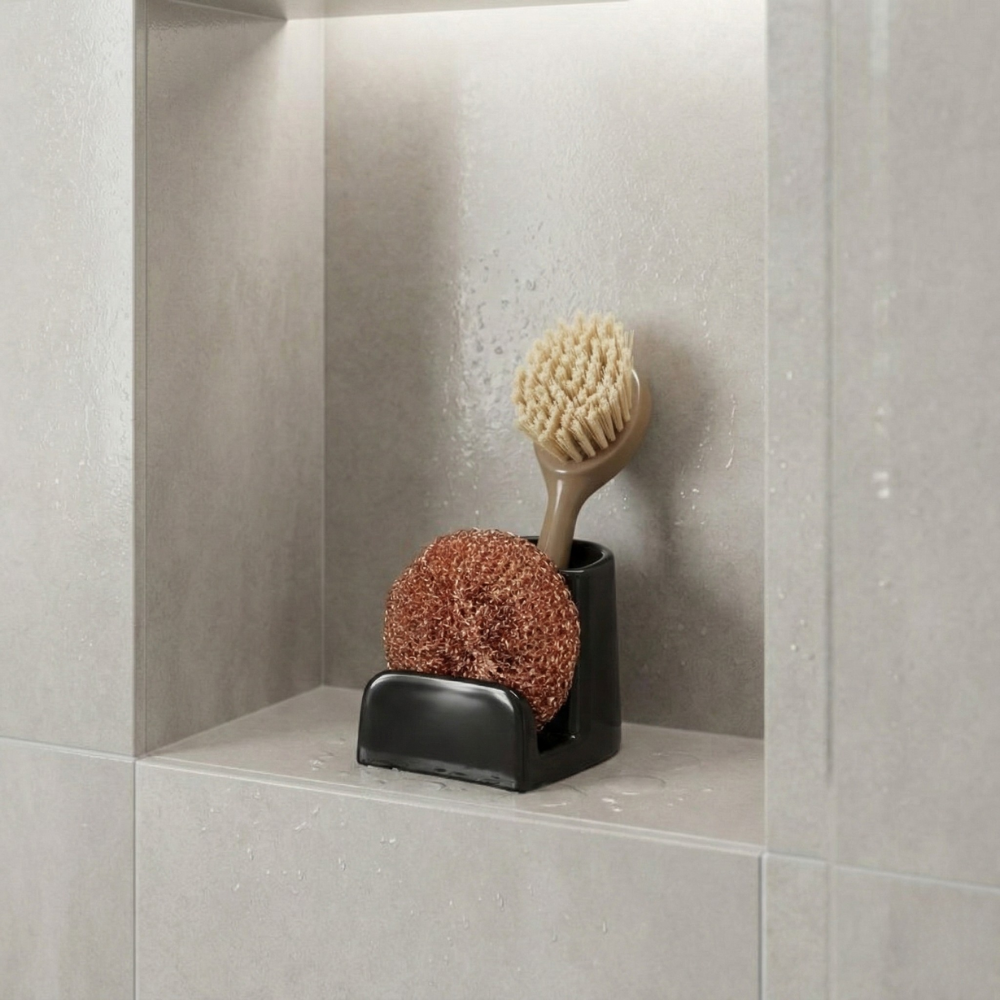 KHAY ĐỰNG BÀN CHẢI/BỌT BIỂN NHÀ BẾP IDESIGN NHỰA