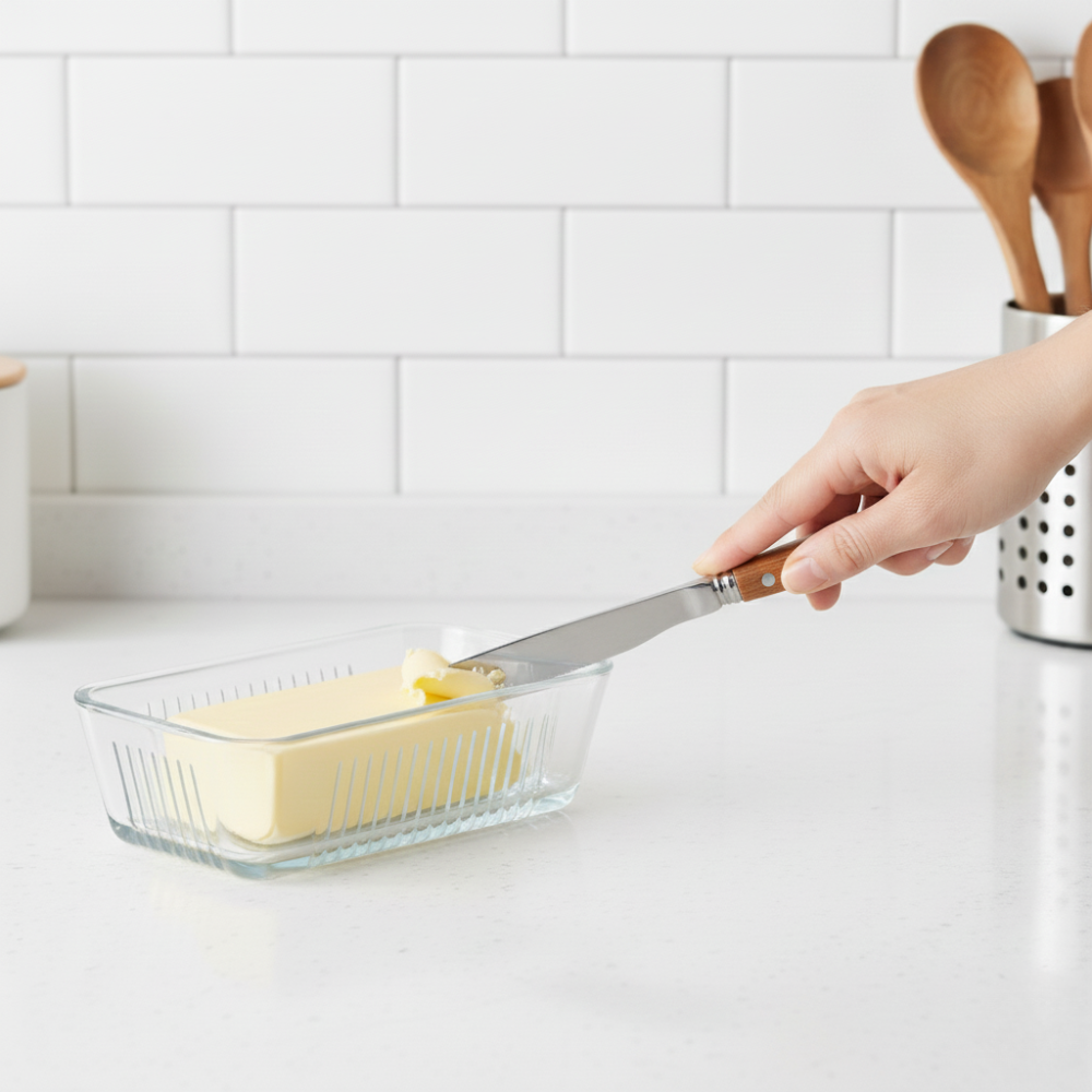 LIFETIME HỘP THỦY TINH ĐỰNG BƠ ĐA NĂNG TRONG SUỐT