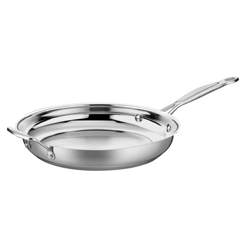 CUISINART CHẢO CỔ ĐIỂN THÉP MÀU BẠC 30.48CM