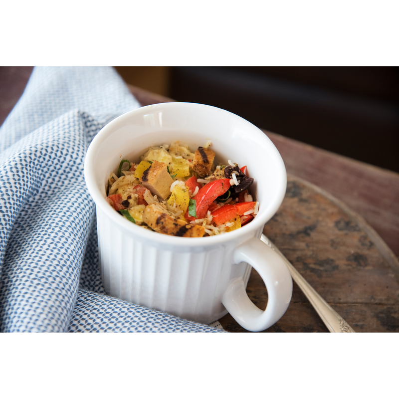 CORELLE LY GỐM SỨ TRẮNG CÓ NẮP 591ML