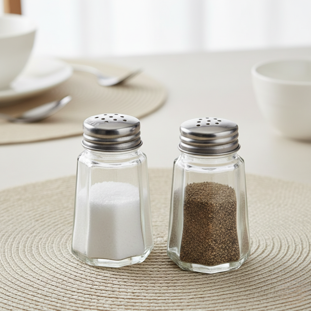 LIFETIME BỘ 2 LỌ THỦY TINH ĐỰNG MUỐI, TIÊU