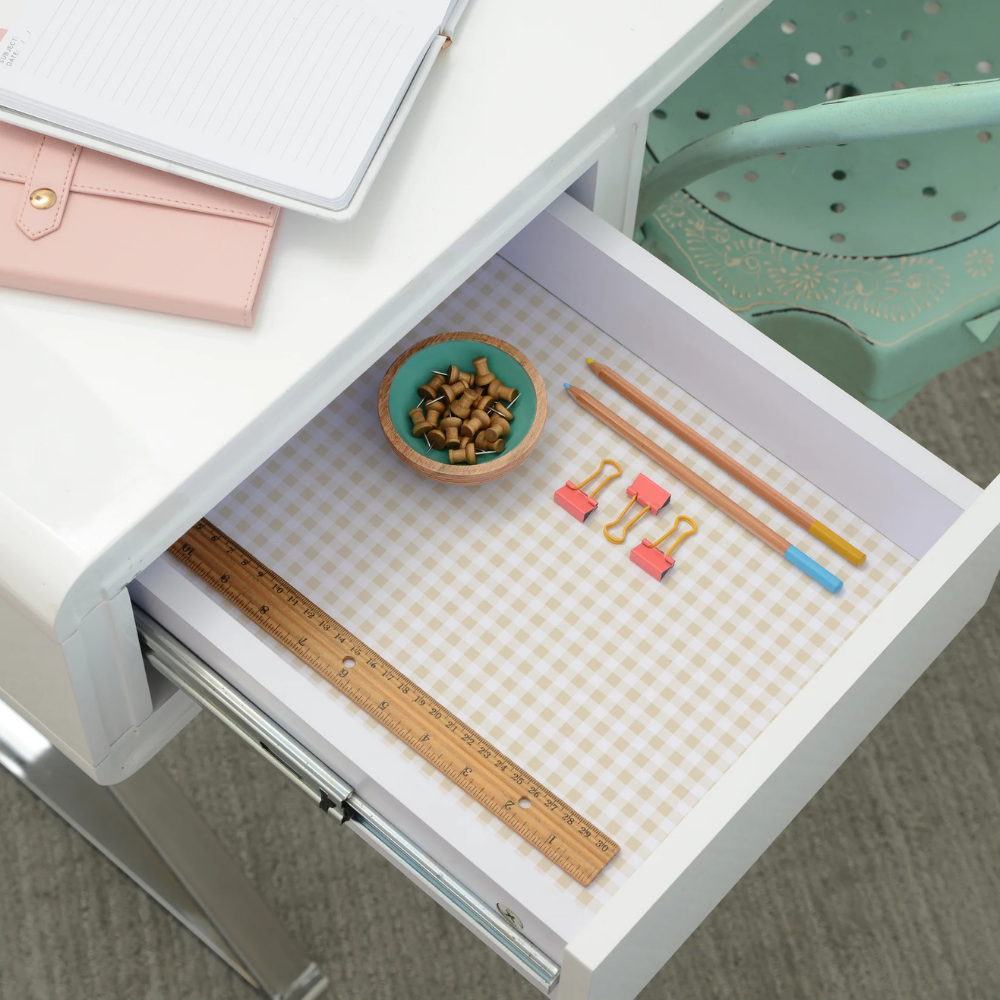 CON-TACT CUỘN GIẤY LÓT TỦ SỌC CARO 122X46 CM