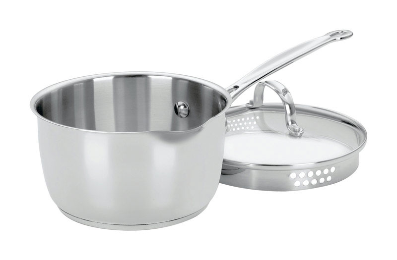 CUISINART QUÁNH CỔ ĐIỂN THÉP CÓ NẮP MÀU BẠC 1.9L