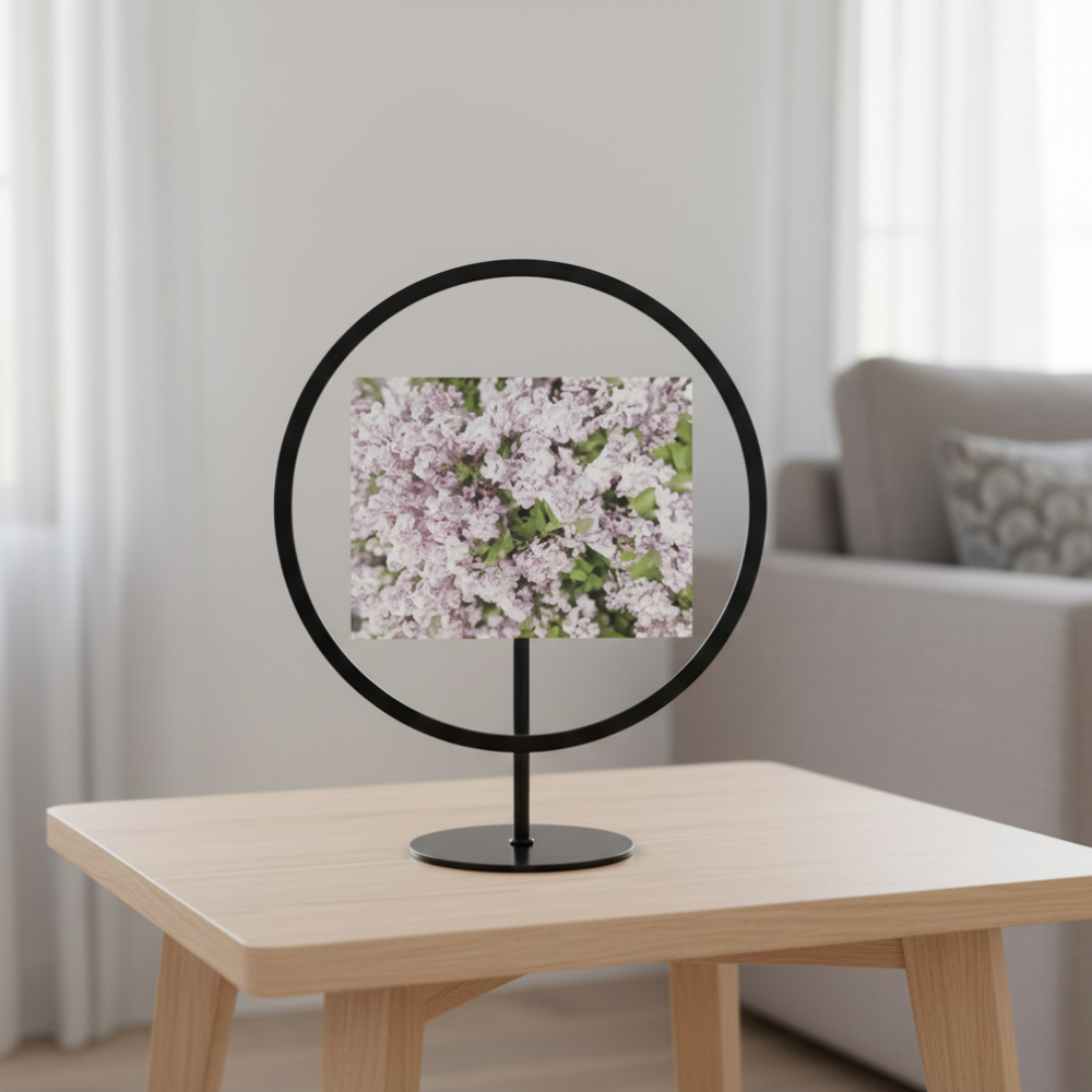 KHUNG ẢNH TRÒN UMBRA THỦY TINH 10X15CM MÀU ĐEN