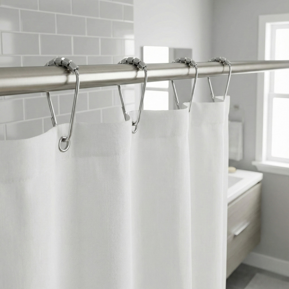 GÓI 12 CÁI MÓC TREO RÈM CON LĂN BẰNG THÉP
