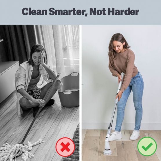 CASABELLA MÁY CHÀ RỬA ĐIỆN KHÔNG DÂY KÈM 4 ĐẦU CỌ