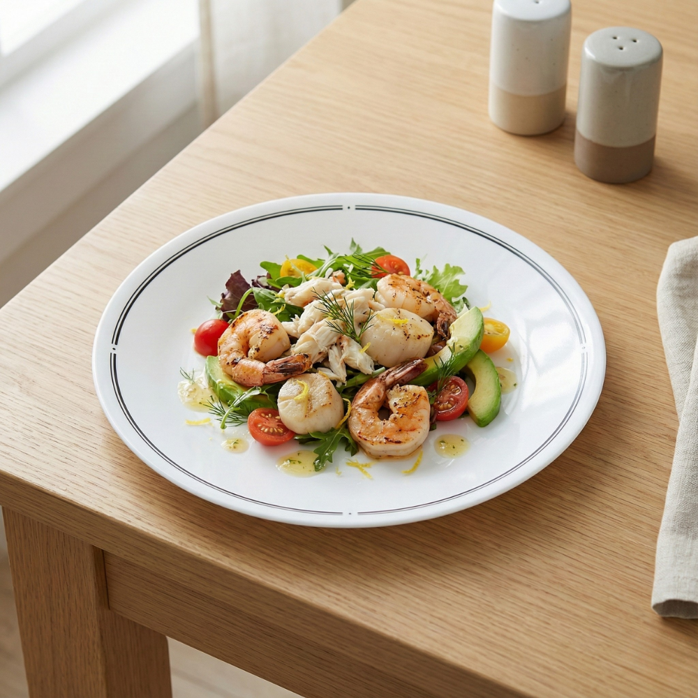 CORELLE ĐĨA THỦY TINH ĐỰNG SALAD BRASSERIE 21.6CM