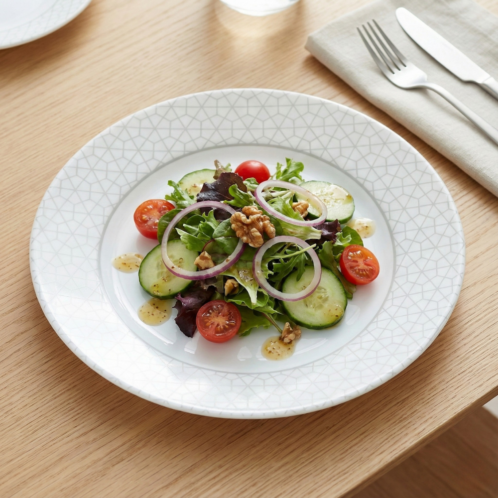 CORELLE ĐĨA THỦY TINH ĐỰNG SALAD KNOX 21.6CM