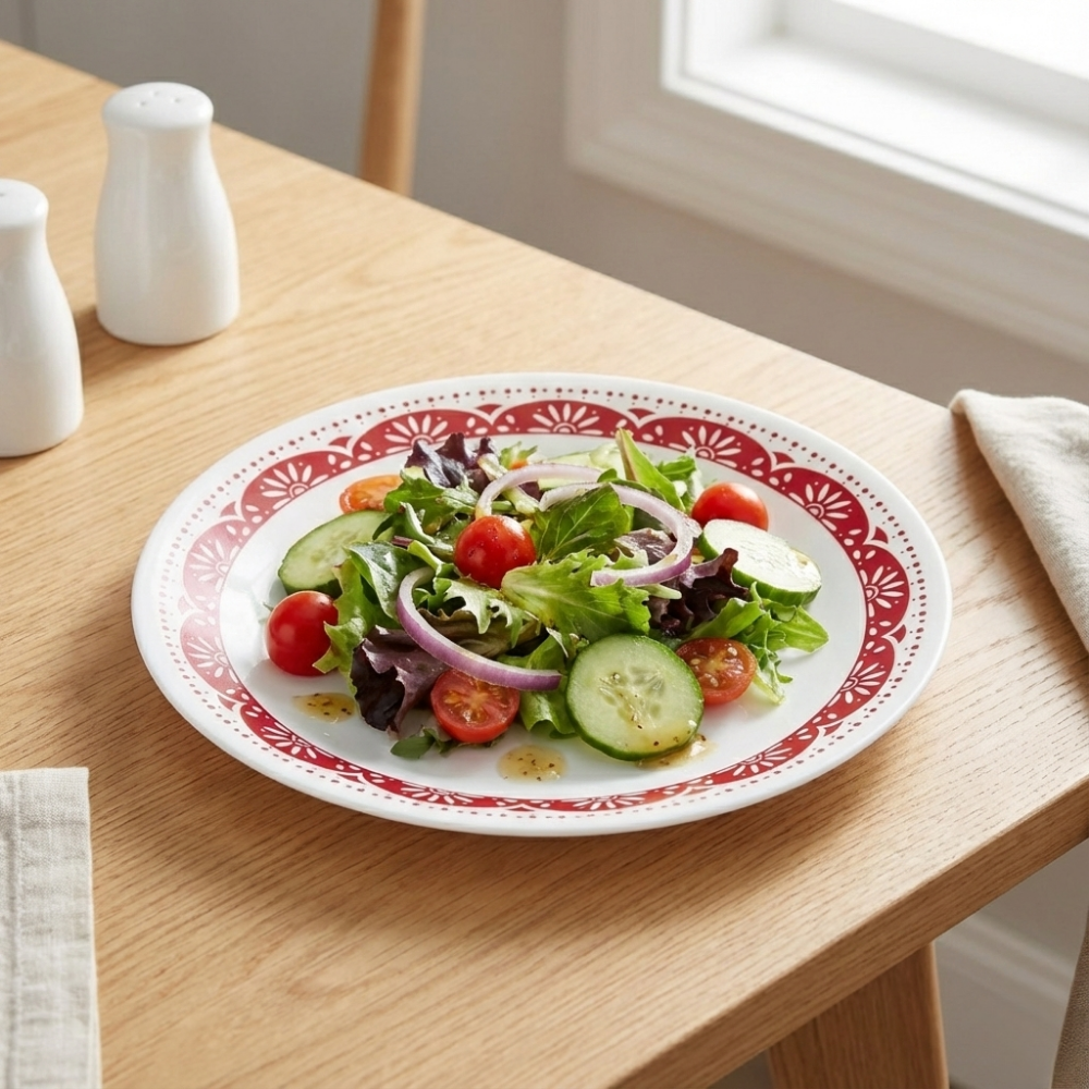 CORELLE ĐĨA THỦY TINH ĐỰNG SALAD, KHAI VỊ 21.6CM