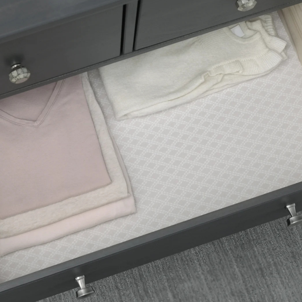 CON-TACT CUỘN LÓT NHỰA ĐA NĂNG SỌC XÁM 122X46 CM