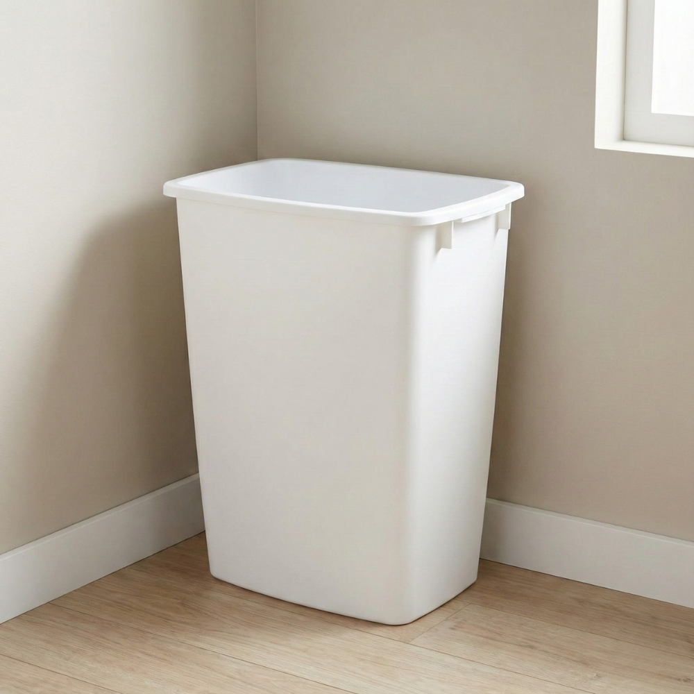 RUBBERMAID THÙNG RÁC NHỰA KHÔNG NẮP 34L MÀU TRẮNG