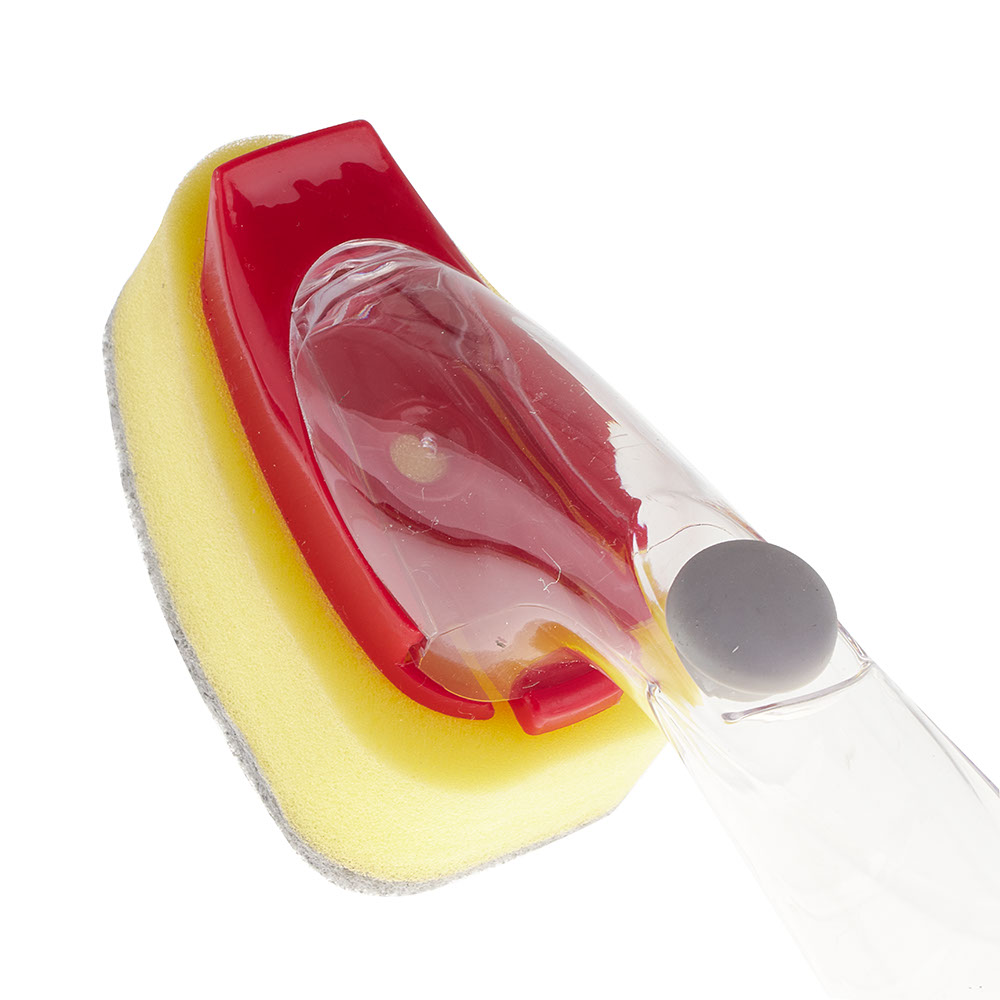 BÀN CHẢI KÈM MIẾNG RỬA CHÉN BẰNG NHỰA