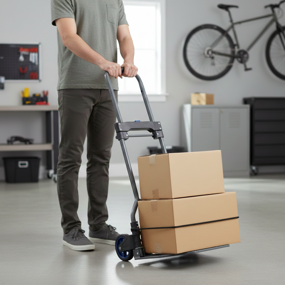 ACE XE ĐẨY TAY ĐA NĂNG GẬP GỌN KHUNG THÉP 80KG