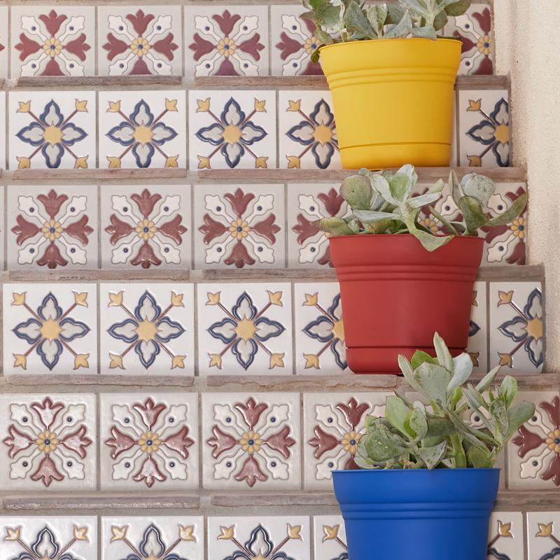 BLOEM CHẬU CÂY NHỰA 27X30.5CM MÀU ĐỎ