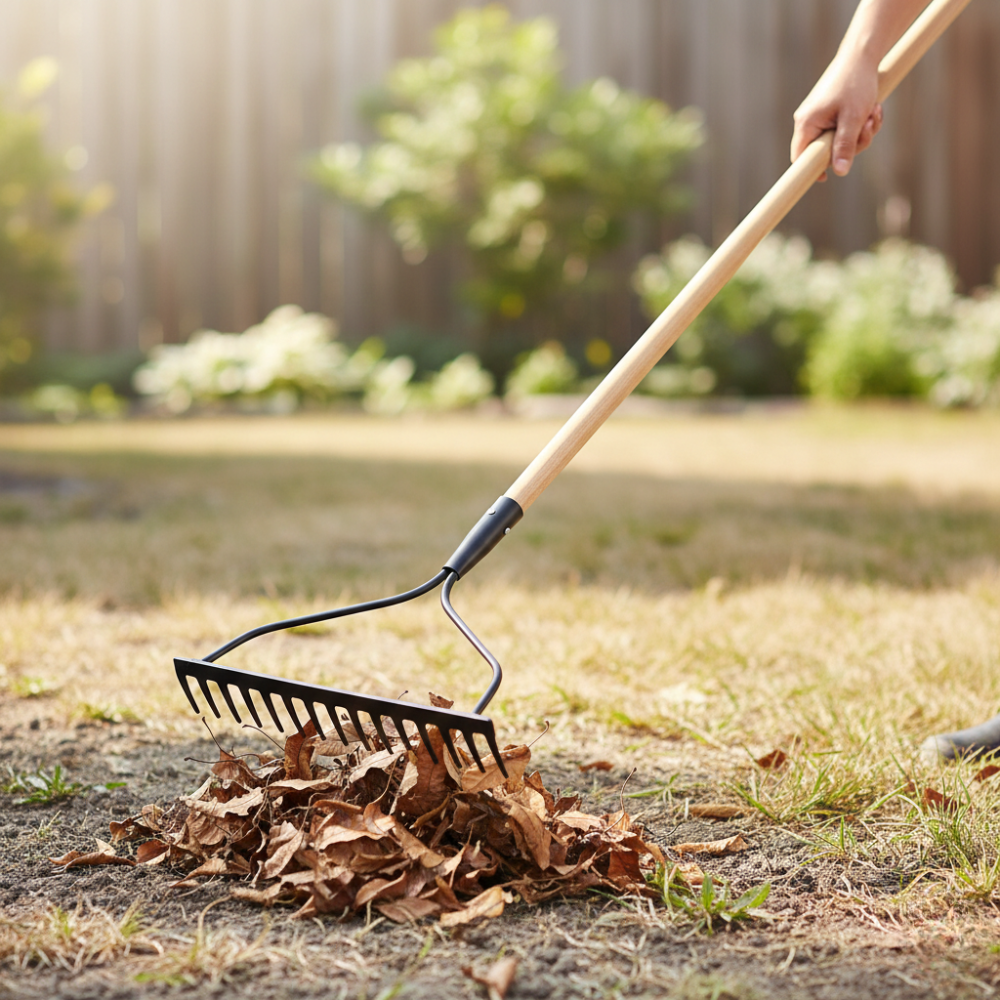 CÂY CÀO CỎ LƯỠI THÉP CÁN GỖ 145CM ACE