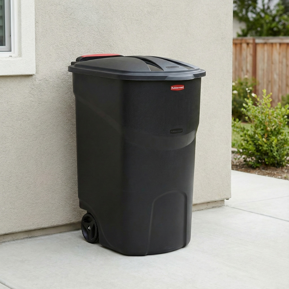 THÙNG ĐỰNG RÁC RUBBERMAID 55X64X93CM BẰNG NHỰA