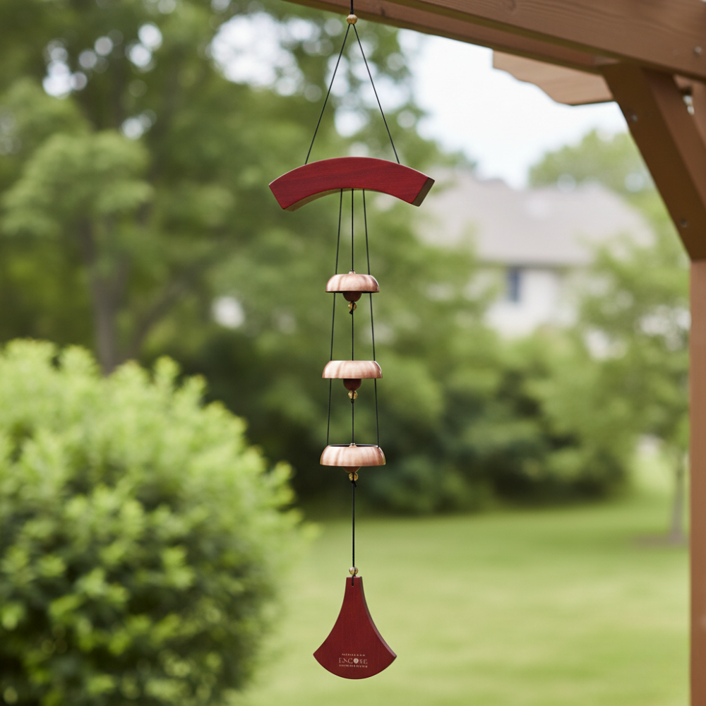 WOODSTOCK CHIMES CHUÔNG THÉP MẠ ĐỒNG CỔ 91.4CM