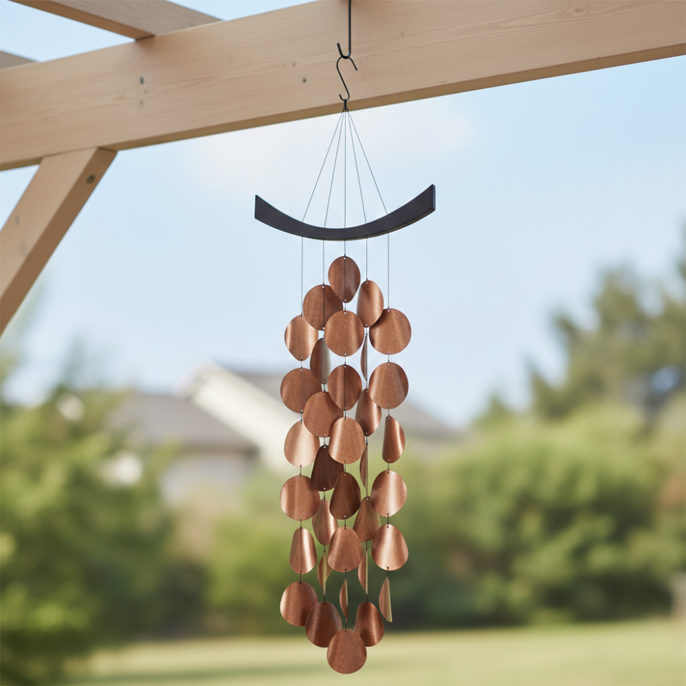 WOODSTOCK CHIMES CHUÔNG GIÓ THIẾT KẾ RÈM ĐỒNG 86CM