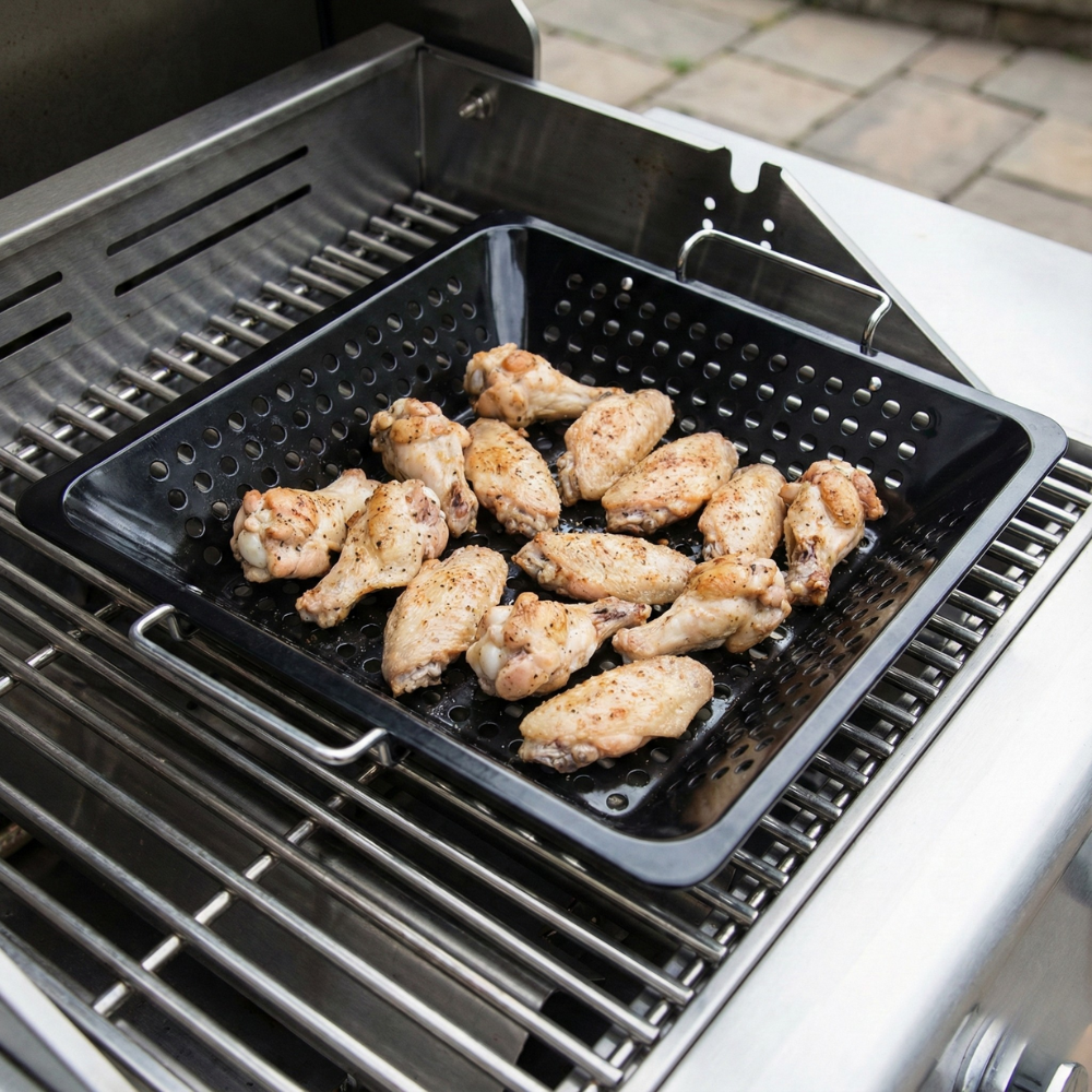 GRILL MARK VỈ NƯỚNG BBQ THÉP 30X30CM