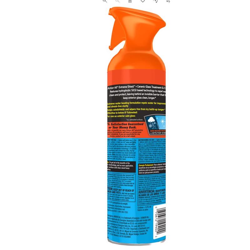 ARMOR ALL XỊT XỬ LÝ KÍNH XE HƠI 510G