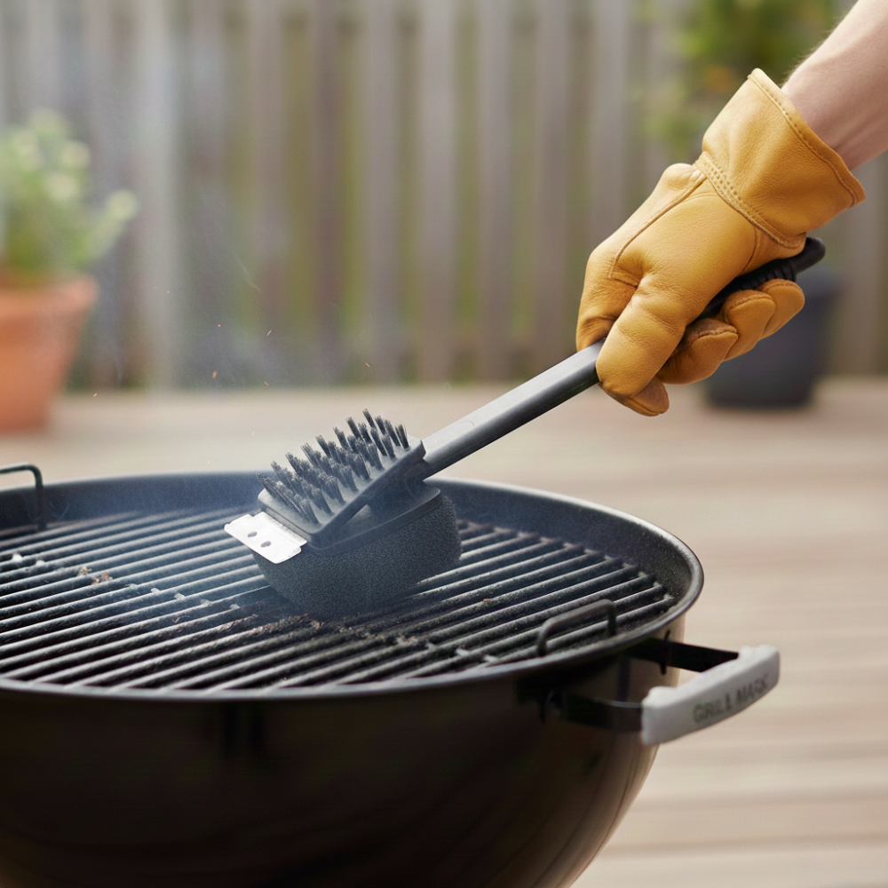 GRILL MARK BÀN CHẢI THÉP VỆ SINH LÒ NƯỚNG 44CM