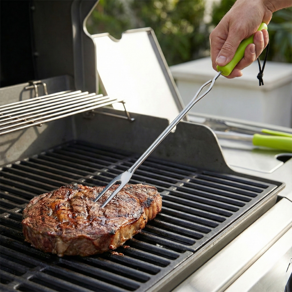 BỘ 2 NĨA BBQ GRILLMARK 81.28CM MẠ CROM