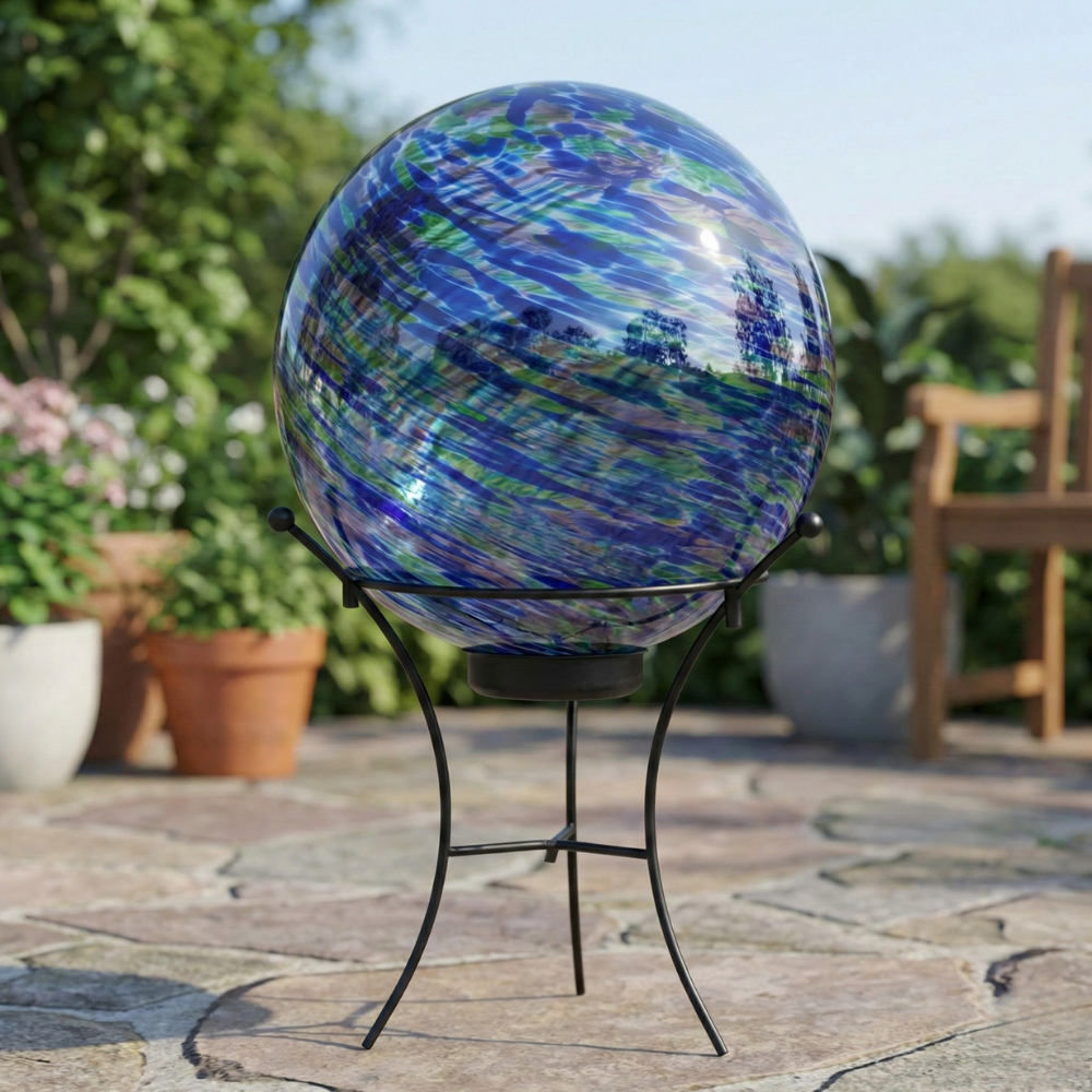 QUẢ CẦU THỦY TINH MEADOW CREEK 30CM NHIỀU MÀU