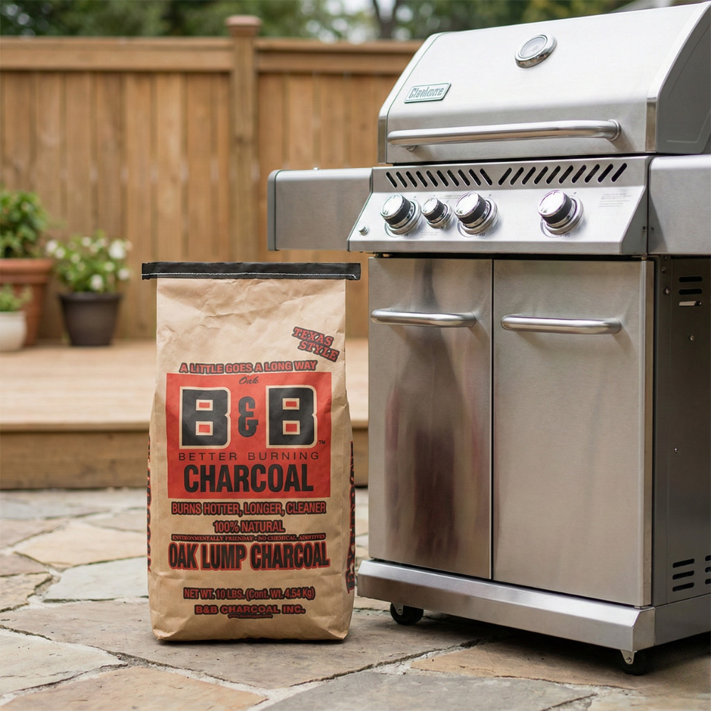 B&B CHARCOAL TÚI THAN CỦI GỖ SỒI TỰ NHIÊN 4.54KG
