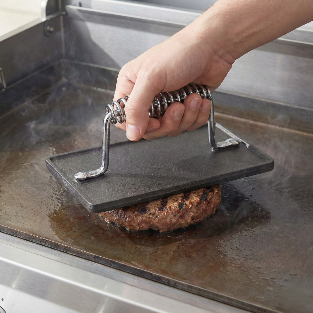 GOOD COOK DỤNG CỤ ÉP ĐỒ NƯỚNG GANG ĐÚC 19.8X11.7CM