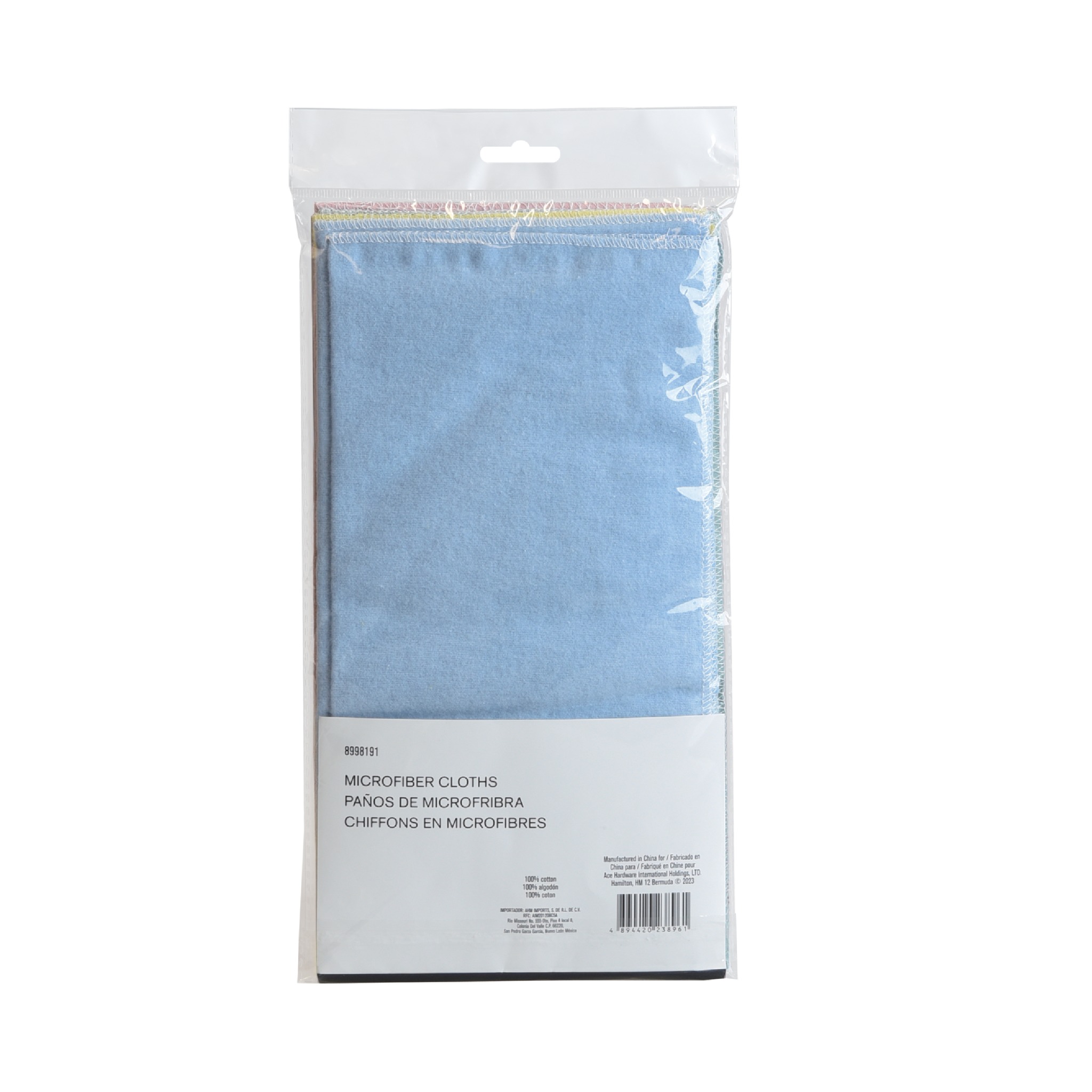 ACE GÓI 8 KHĂN LAU VỆ SINH VẢI MICROFIBER 30X30CM