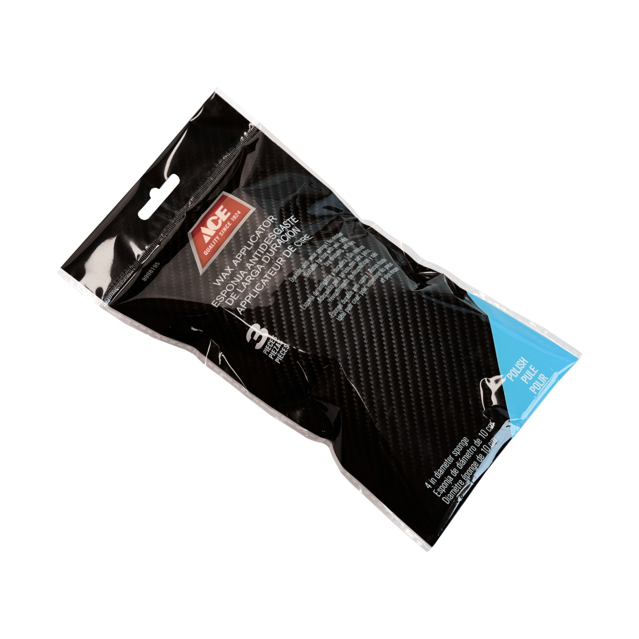 ACE GÓI 3 MIẾNG BỌT BIỂN ĐÁNH BÓNG SÁP 10CM