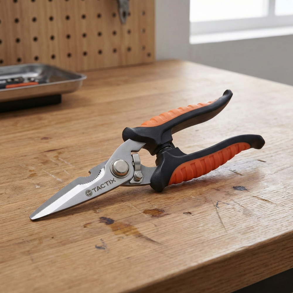 KÉO CẮT TRỢ LỰC TACTIX 473031 BẰNG THÉP 180MM