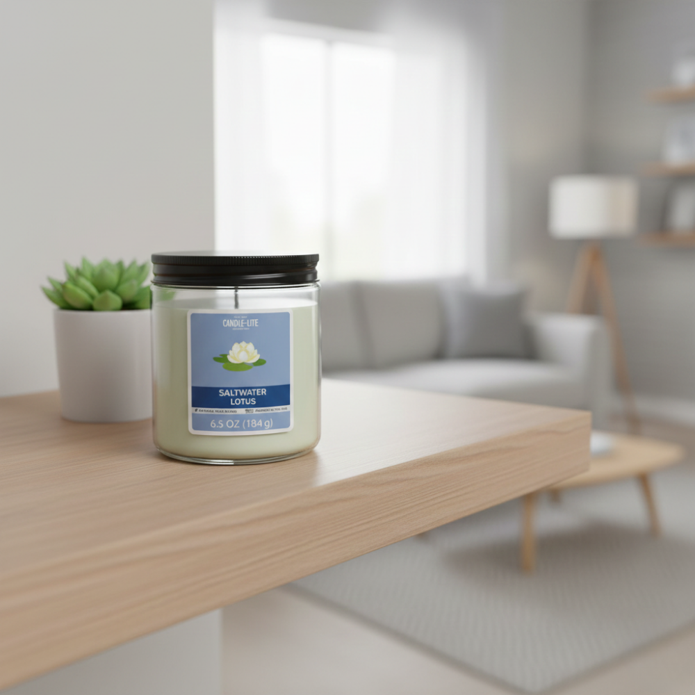 LỌ NẾN THƠM CANDLE-LITE -XÔ THƠM&HOA HUỆ BIỂN 184G