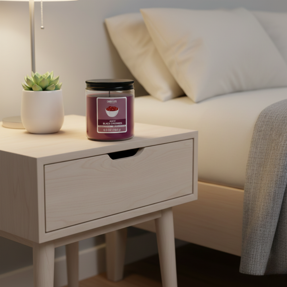 LỌ NẾN THƠM CANDLE-LITE-CHERRY,DÂU&KẸO BÔNG 184G