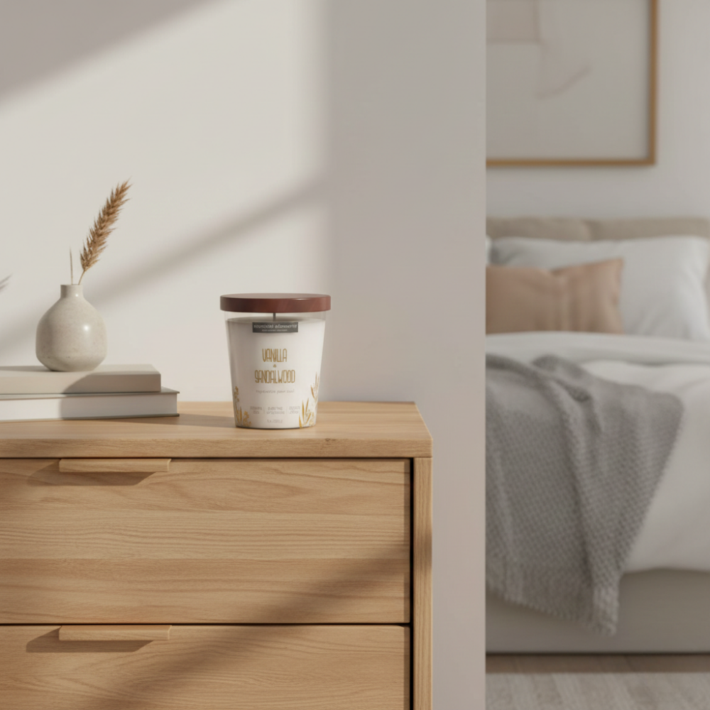 LỌ NẾN THƠM CANDLE-LITE-MÙI VANI&GỖ ĐÀN HƯƠNG 255G