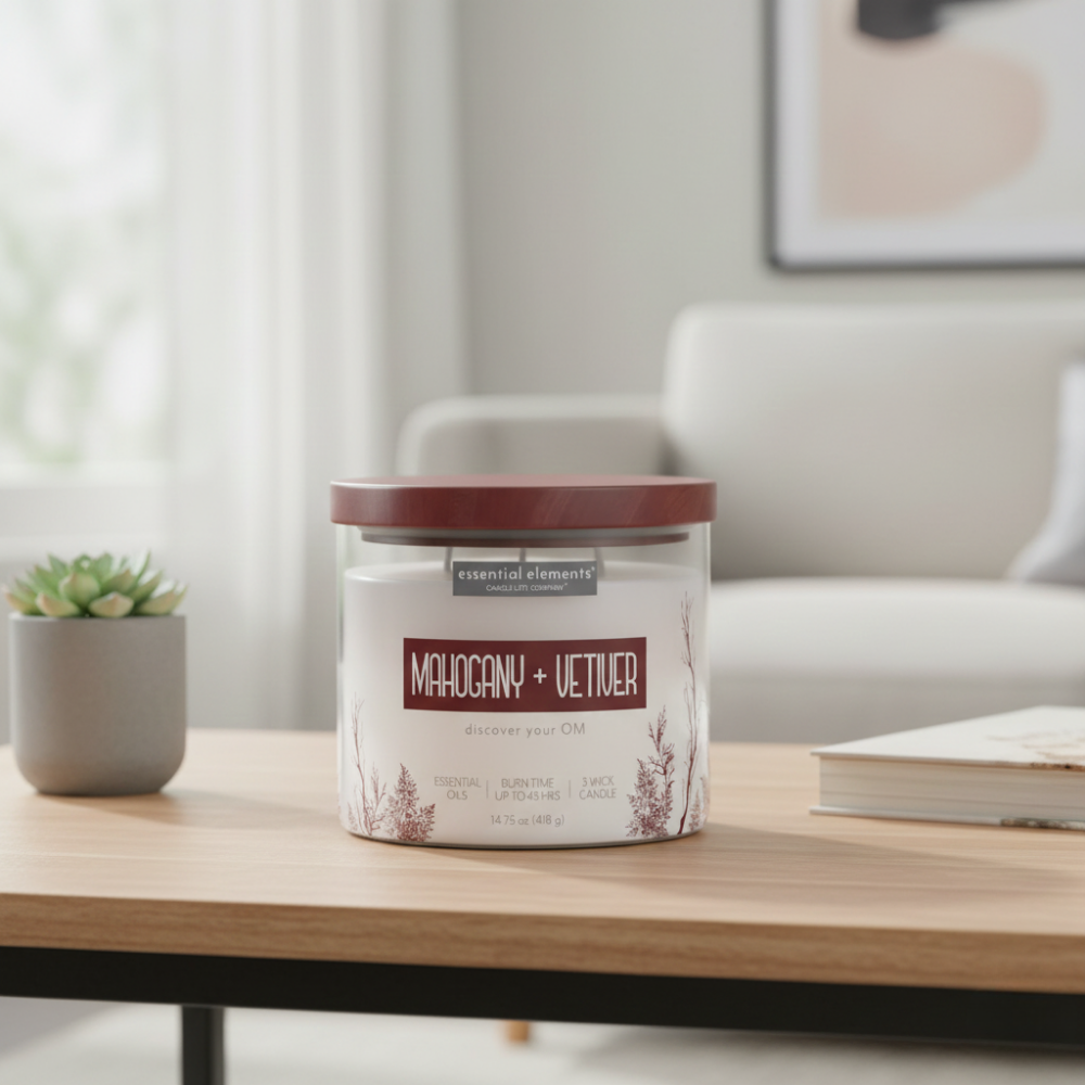 LỌ NẾN THƠM CANDLE-LITE-GỖ DÁI NGỰA&HƯƠNG BÀI 418G